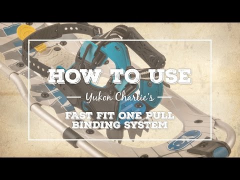 how to adjust yukon charlie's snowshoes