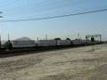 videos de EB UPRR Stacker/TOFC Train. WB BNSF Train & EB UPRR Train @ Colton CA