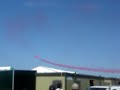 Red Arrows crossing over Red Arrows crossing over