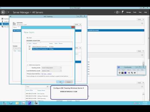 how to enable nic teaming windows 2012