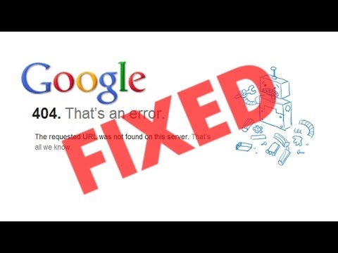 how to fix error 404