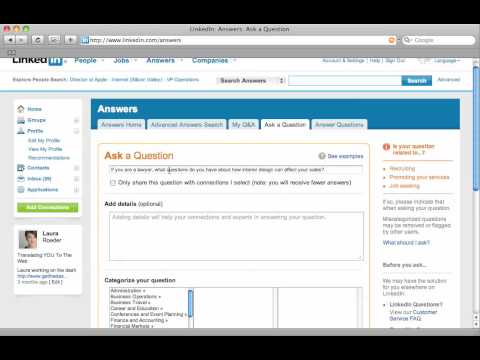 how to post a question on linkedin