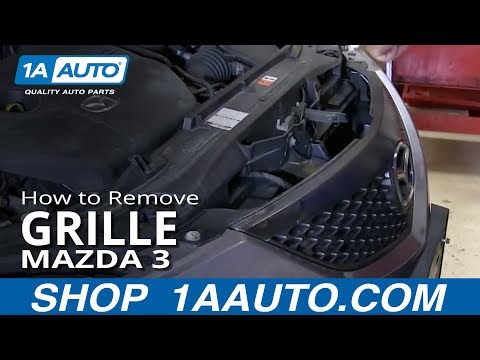 How To Install Replace Fix Broken Grille Mazda 3