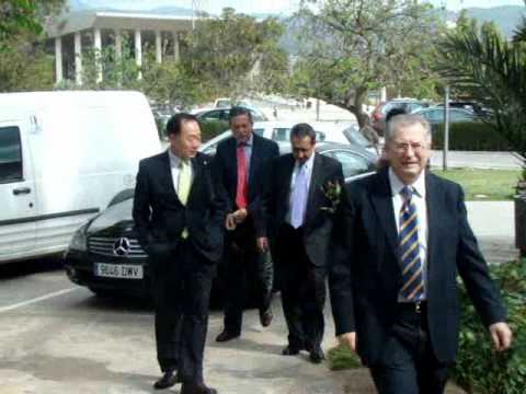 Representantes de la Universidad y del Parque Tecnológico de Incheon inauguran una oficina en la UMA y visitan el PTA