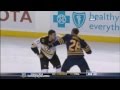 Milan Lucic vs Paul Gaustad Nov 23, 2011 - NESN feed