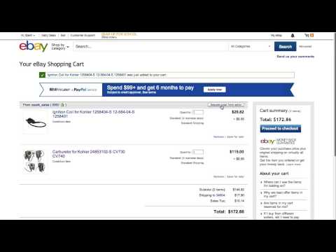 how to combine shipping on ebay