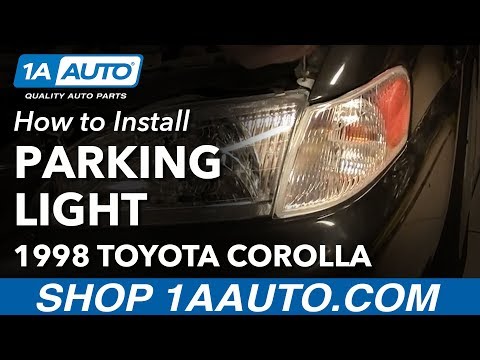 How to Install Replace Parking Light and Bulb Toyota Corolla 1998-00 1AAuto.com