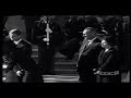 jacqueline kennedy awaits the arrival and carrying of president kennedy's coffin into the capital- and into the capital rotunda on november 24, 1963. with her is the attorney general robert kennedy (brother of president kennedy), and the children of president kennedy and jacqueline kennedy- caroline and john kennedy jr. also in the clip are president lyndon johnson and his wife lady bird johnson, as well as steve smith and his wife jean smith (the sister of president kennedy).