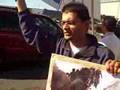 Derek and LYT at a pro-Palestinian demonstration