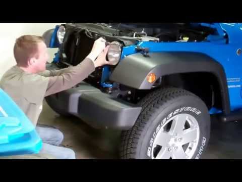 2012 Jeep Wrangler: Episode 1: Grill Removal and IPF Headlight Upgrade