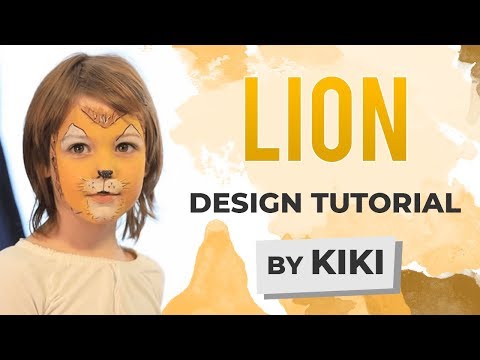 how to face paint a lion
