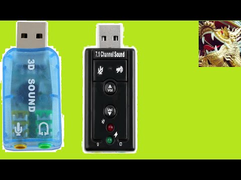 Сравнение Двух USB SOUND CARD из Китая Сравнение Двух USB SOUND CARD из Китая