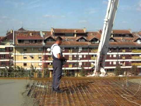 Betoniranje podne ploče potkrovlja