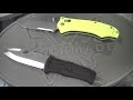 Iconic in the knife world, Benchmade has set standards of quality for the production knife. You will pay to get this quality on some models but you will not be disappointed once you take possession of a Benchmade blade. It gives instant pride of ownership and you will want more. Fit and finish are comparable to the worlds best and the designs are innovative, durable, and serviceable in role. They press forward will new, cool, functional designs that will quickly win fans all over the world. In this Nutnfancy 2010 SHOT Show Booth review we touch base with Benchmade and look at their new designs, talk about their philosophies, the ever-important weight issue. While the pricing on the ultra-cool carbon fiber CPM M4 steel Griptilian 550BK-101 takes my breath away, I quickly regain composure and my infatuation with things Benchmade when I see the wicked Bob Lum, axis-lock 741 Onslaught blade. It is a full sized combat folder of the highest quality, wearing G10 scales and a perfectly swept 154CM blade. Expect a review for sure (and no its not 3.8 ounces!). The tour continues with first looks at the 790 Subrosa, 8600 Bedlam, the Bone Collector knives, the 110/11 Water Knives, some new BM Rescue cutters, the new 172 Tomahawk (hey thats a plane too!), some Benchmade auto knives, H&K blade updates, the Marc Lee Glory knife, and some others. Of course like many booths at SHOT 2010, the lighting really sucked so I do my best under the circumstances to show these cool blades. It was <b>...</b>