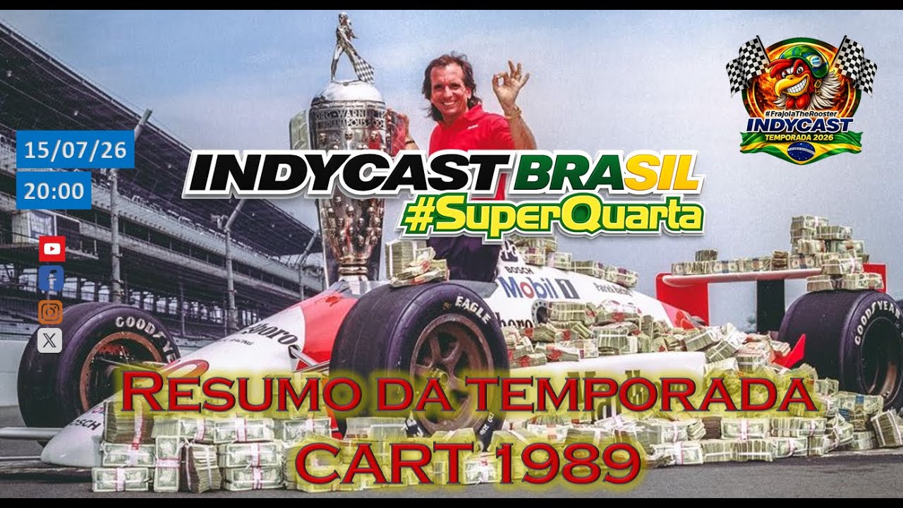 IndyCast Brasil #SuperQuarta #CART #Review - Um resumo da temporada 1989