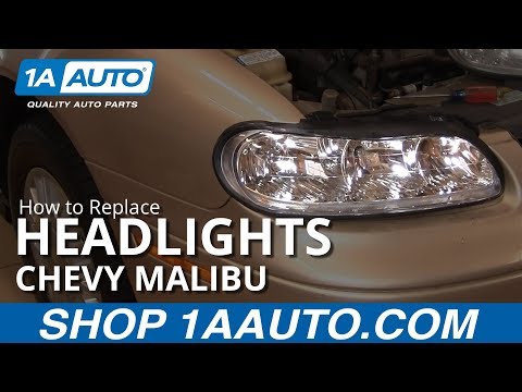 How to Install Replace Headlight and Bulb Chevy Malibu 97-03 1AAuto.com