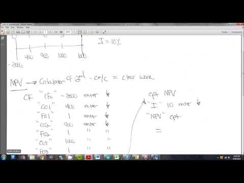 how to perform npv analysis