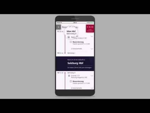 Ticket App der ÖBB: Mein erstes Ticket - Die ÖBB App