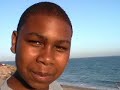 Moncel and Kamari at the beach.