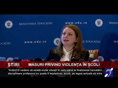 Măsuri privind violența în școli