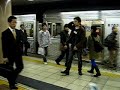 Orderly lines on the Tokyo Metro Orderly lines on the Tokyo Metro