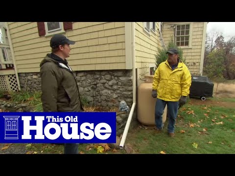 how to drain rainwater away from house