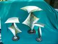 Kinetic metal sculpture  Floating lotus  by M.R.T.