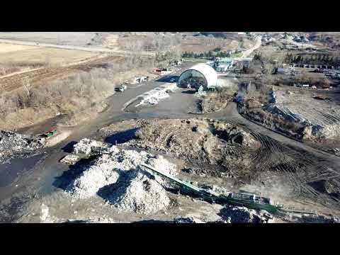 Try Recycling 80' x 80' Waste Storage Fabric Building