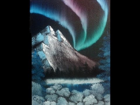 how to draw northern lights