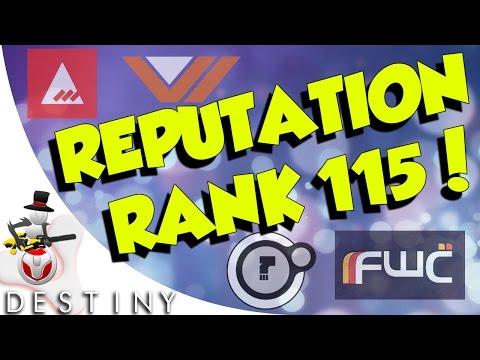 Destiny - Faction Reputation Level 115 ! - All Reputation Levels For 3 Characters