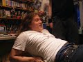 me bench pressing tim.
oh n the two guys arnt taking any of his weight, was drunk so they made sure he didnt roll off lol.
(nothing special, just got bored one night)