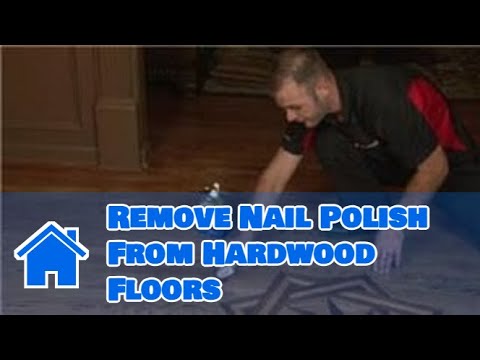 how to remove nail polish from wood