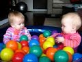 twins in ball pit twins in ball pit