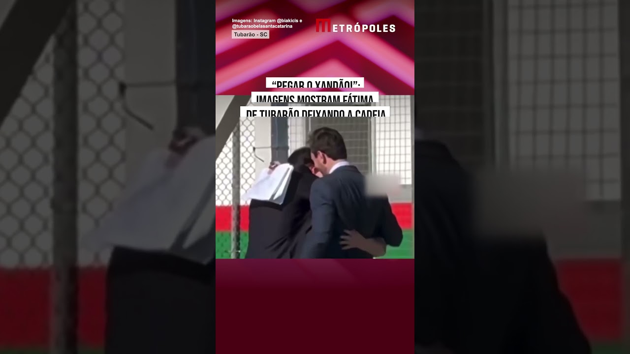 Fátima de Tubarão sai da cadeia sorrindo e abraça advogados