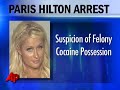 smoke wafting from a cadillac escalade set off paris hilton's latest legal troubles when a motorcycle officer who suspected the smell was marijuana stopped the vehicle in las vegas. police say a bag of cocaine later fell out of her purse. (aug. 28)
