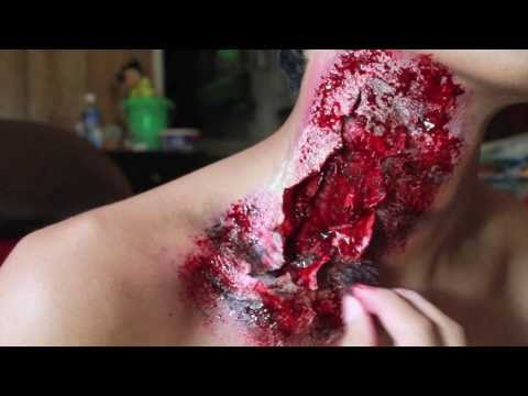 how to make zombie skin with toilet paper