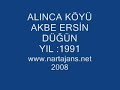 Alınca Köyü Akbe Ersin Çerkez Düğünü Yıl 1991