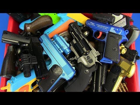 Toys Gun ! Box of Toy Guns - Realistic Toy Gun ! Airsoft,Nerf,Soft Bullet
