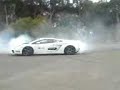 Aussie Lambo 4 wheel burnouts!!!!
