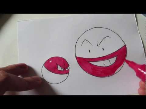 how to draw voltorb