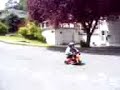 Poor little kid goes like 50mph on a tricycle and falls off Poor little kid goes like 50mph on a tricycle and falls off