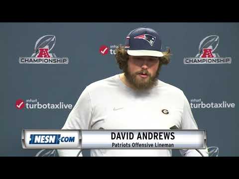 Video: David Andrews Patriots vs. Chiefs AFC Championship Press Conference