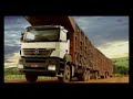 Colheita da cana queimada e picada, transporte e veículos 6x4.