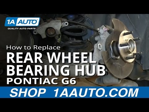 How To Install Replace Rear Wheel Bearing Hub Pontiac G6 Saturn Aura