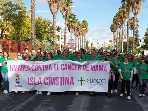 II Marea Rosa contra el Cáncer de Mama celebrada en Isla Cristina.