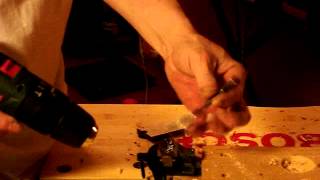 Bosch PSB 10 8 LI 2 В 4 сверление сверлом по Ме Ф6мм