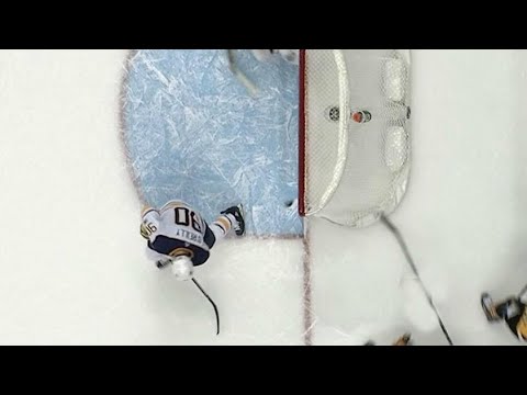 Video: Hornqvist makes perfect bank shot off O'Reilly to score
