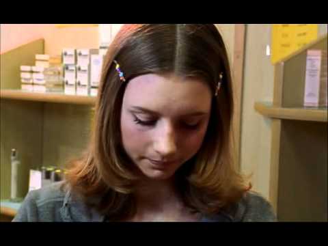 preteen girl showing her breasts