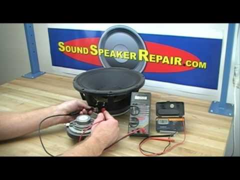 how to repair tweeter voice coil