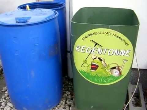 Der faule Gärtner - Regentonnen im Garten - kommunizierende Gefäße bzw. Röhren verwenden